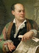 Carlo Labruzzi Posthumous portrait of Giovanni Battista Piranesi oil painting on canvas